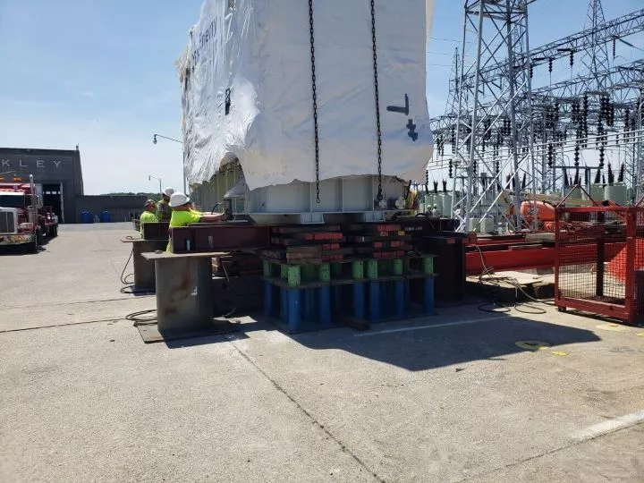 South Wind team members handling energy delivery