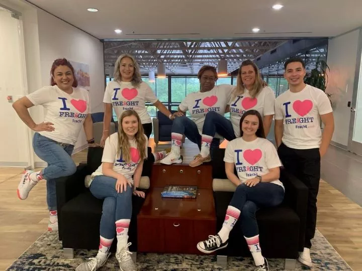 SOUTH WIND SHIPPING employees in the office