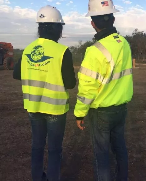 Two South Wind employees on a job site